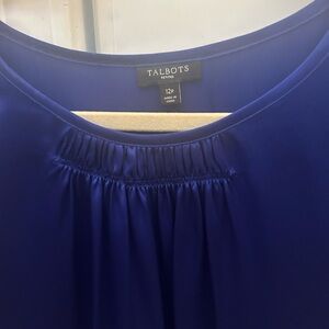 Talbots Women's Royal Blue Blouse
